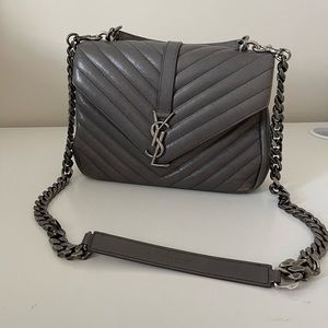 Authentic Yves Saint Lauren quilted leather bag YSL shoulder/cross-body bag